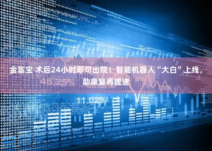 金富宝 术后24小时即可出院！智能机器人“大白”上线，助康复再提速