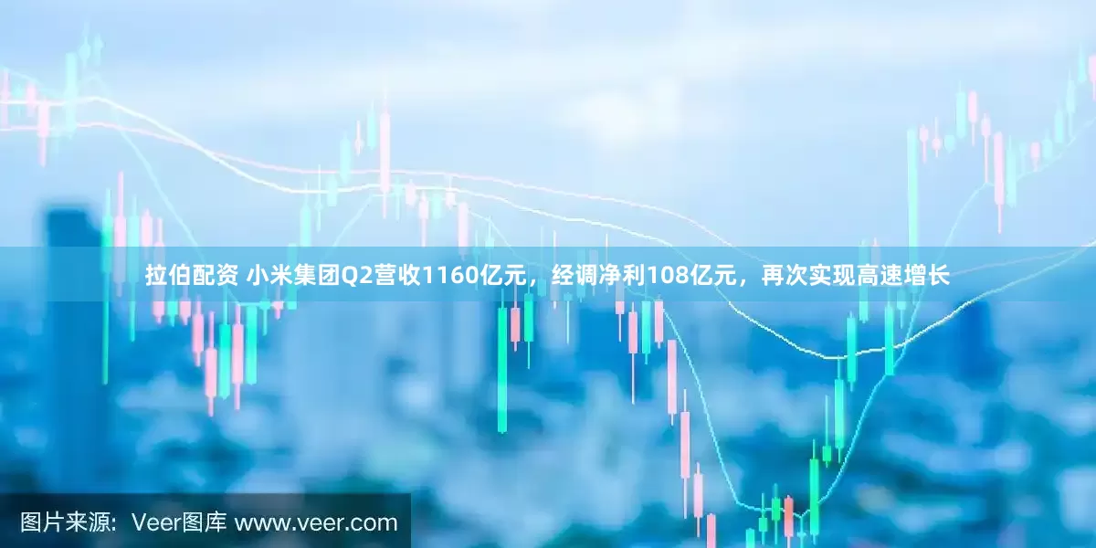 拉伯配资 小米集团Q2营收1160亿元，经调净利108亿元，再次实现高速增长